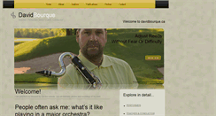 Desktop Screenshot of davidbourque.ca